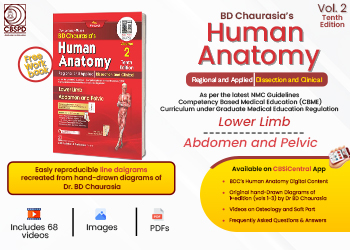 BD CHAURASIA'S HUMAN ANATOMY, 10/E, VOLUME 2